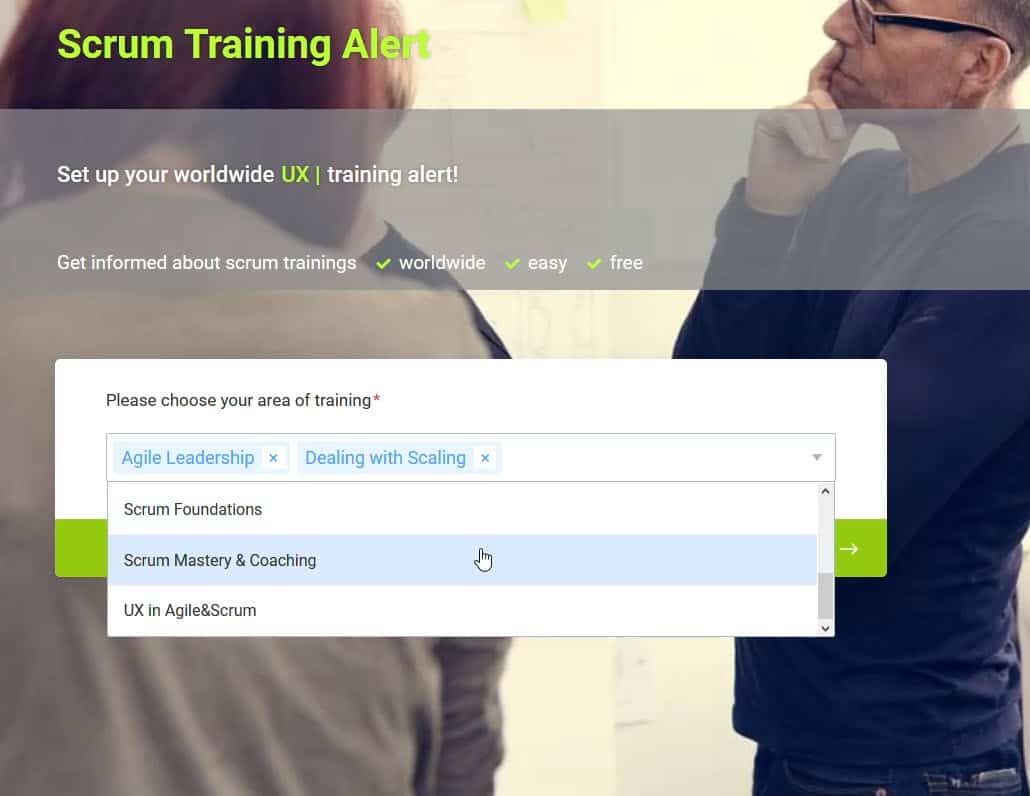 Scrum Training Alert